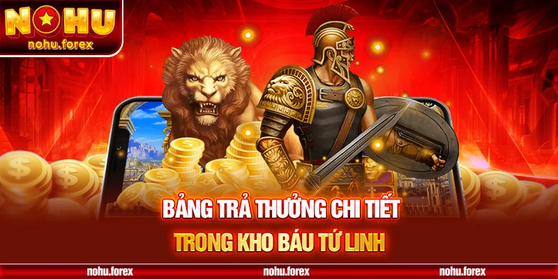 Bảng trả thưởng chi tiết trong kho báu tứ linh